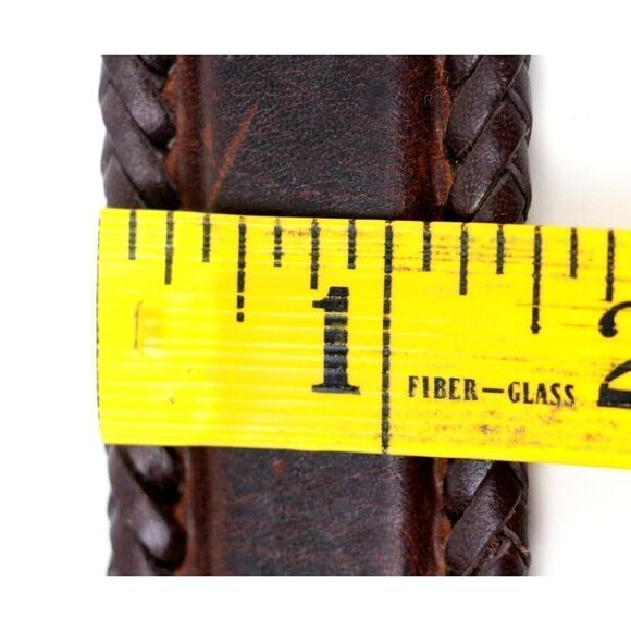 3D BROWN GENUINE LEATHER 1 1/4"Wd CASUAL DRESS REPLACED MEN'S BELT Sz 34 (R44 - Picture 7 of 11